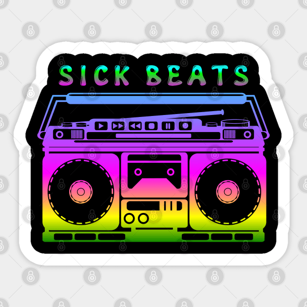 Sick Beats Sticker by mailboxdisco